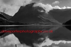 Fleetwith Pike fell, reflected in Buttermere