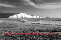 The 7 sisters chalk cliffs from Hope Gap, Sussex