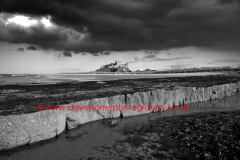 Storm clouds over Bamburgh Castle, Northumbria