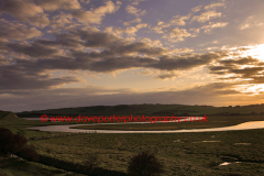 The river Cuckmere ox bow meander, 7 Sisters, Sussex