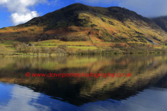 Autumn, Buttermere Fells, reflected in Buttermere