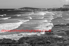 Fistral Surfing beach, Newquay town; Cornwall