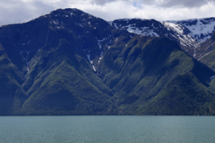 Mountains surrounding Sognefjorden Fjord, Norway